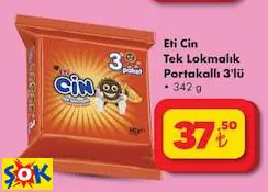 ETİ CİN TEK LOKMALIK PORTAKALLI 3'LÜ 342 G